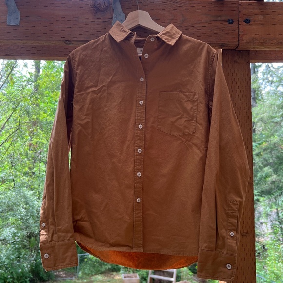 Tradlands Tops - Tradlands Goodall Poplin Button-down Shirt in Sienna